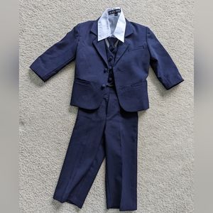 Navy Blue 5 Piece Toddler 2T Suit